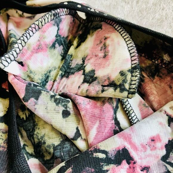 Women’s Floral and Rhinestone 3/4 Round Neck Top - Picture 10 of 10